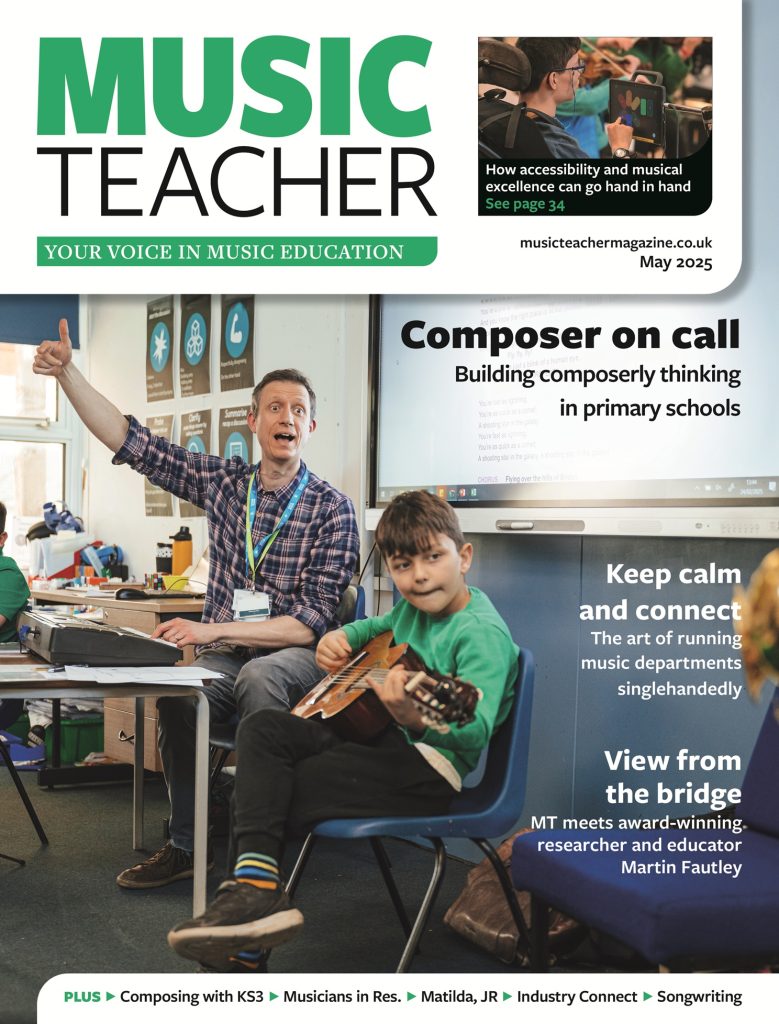 Earthsong Foundation on the Cover of Music Teacher Magazine